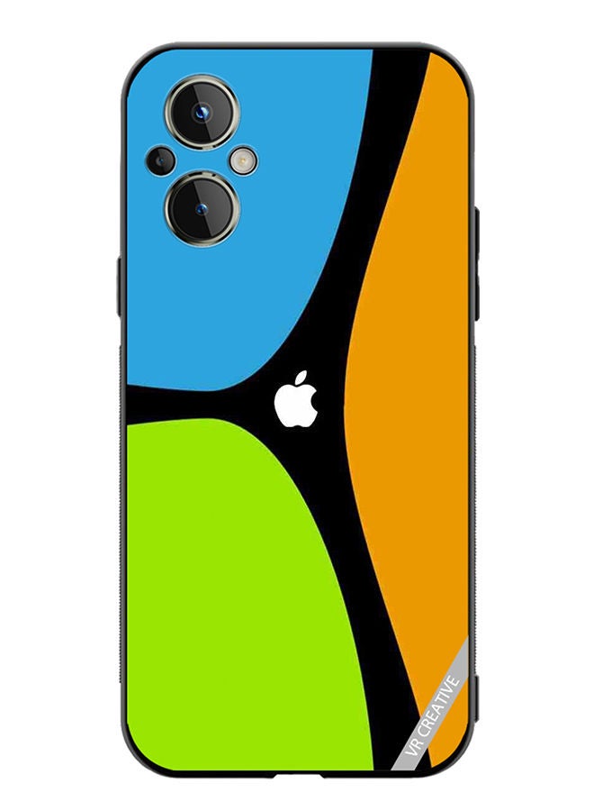 VR CREATIVE Protective Case Cover For OnePlus Nord N20 5G Apple Logo Design Multicolour - Image 1
