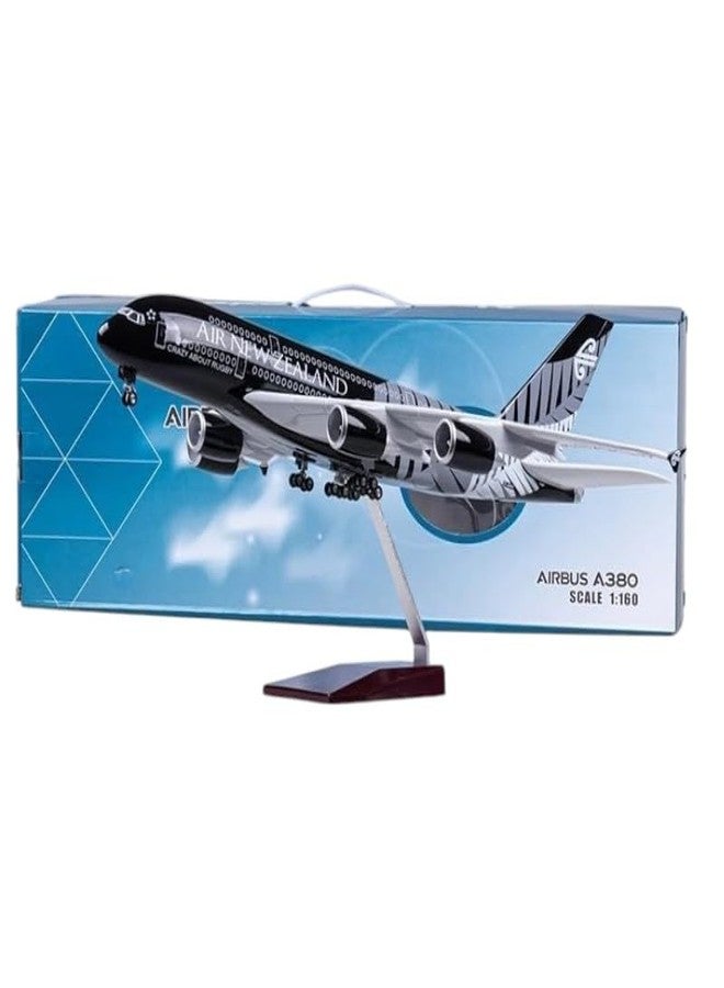 Breatoi! Diecast Aeroplane Display Model with Light : (A380 Newzealand Airlines) - Image 3