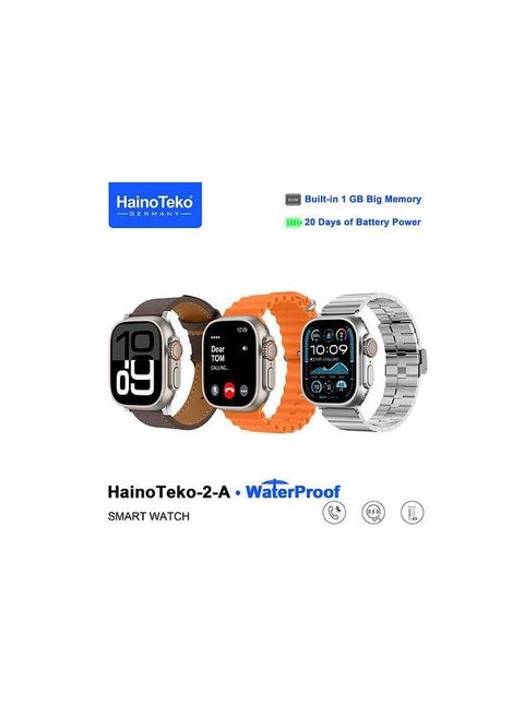 HT-2-A AMOLED, Waterproof Smartwatch with 20-Day Battery & 1GB RAM - Power & Performance Unleashed
