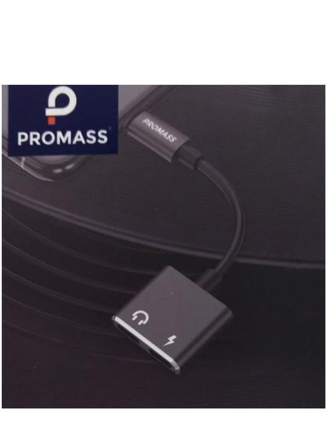 بروماس كابل شحن وسماعة رأس متعدد الوظائف 4 في 1 للآيفون باللون الأسود - Image 2