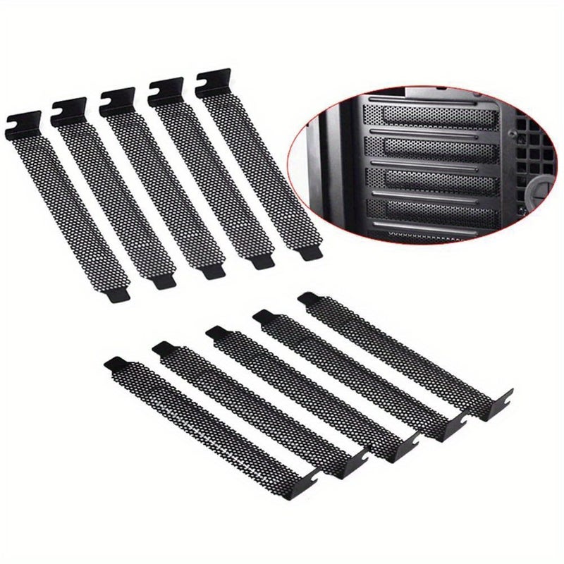 1pc PCI Slot Cover Ventilation Filter Blanking Plate Hard Metal With Screws Bezel Bit Expansion Plug For Desktop PC Computer Case - Image 5