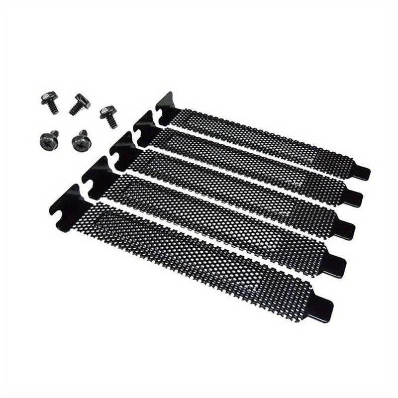 1pc PCI Slot Cover Ventilation Filter Blanking Plate Hard Metal With Screws Bezel Bit Expansion Plug For Desktop PC Computer Case - Image 4