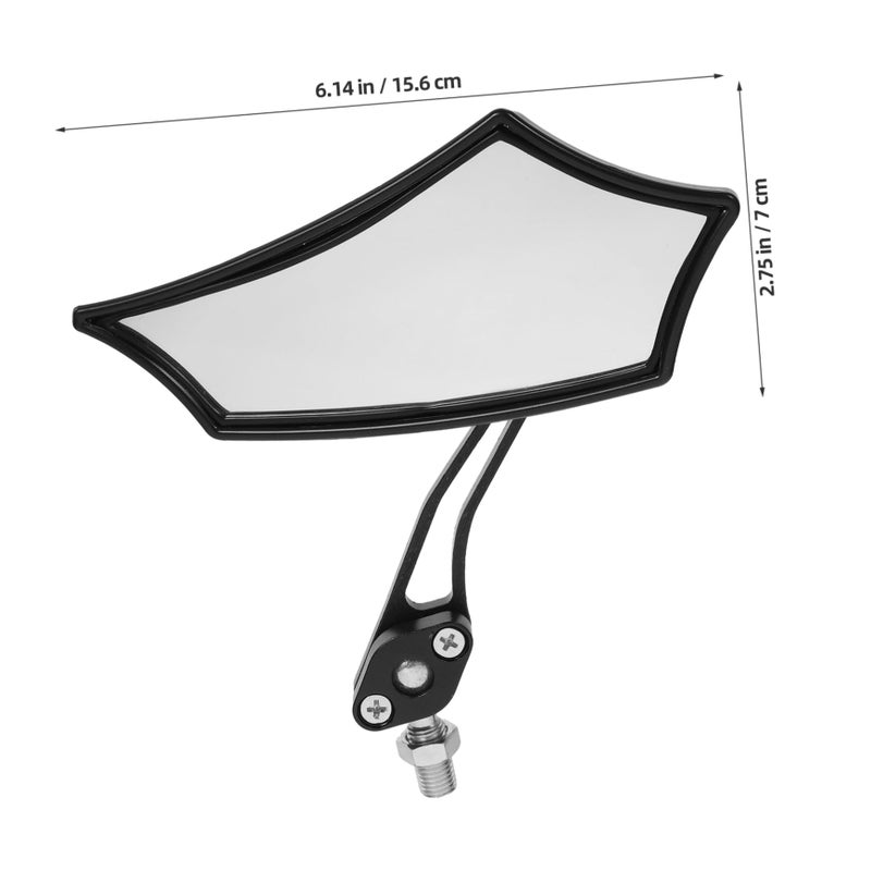 Universal Motorcycle Rearview Mirrors Set For Electric Scooters Adjustable Viewing Angle - Image 3