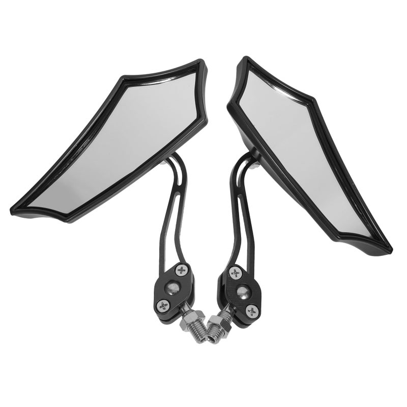 Universal Motorcycle Rearview Mirrors Set For Electric Scooters Adjustable Viewing Angle - Image 2