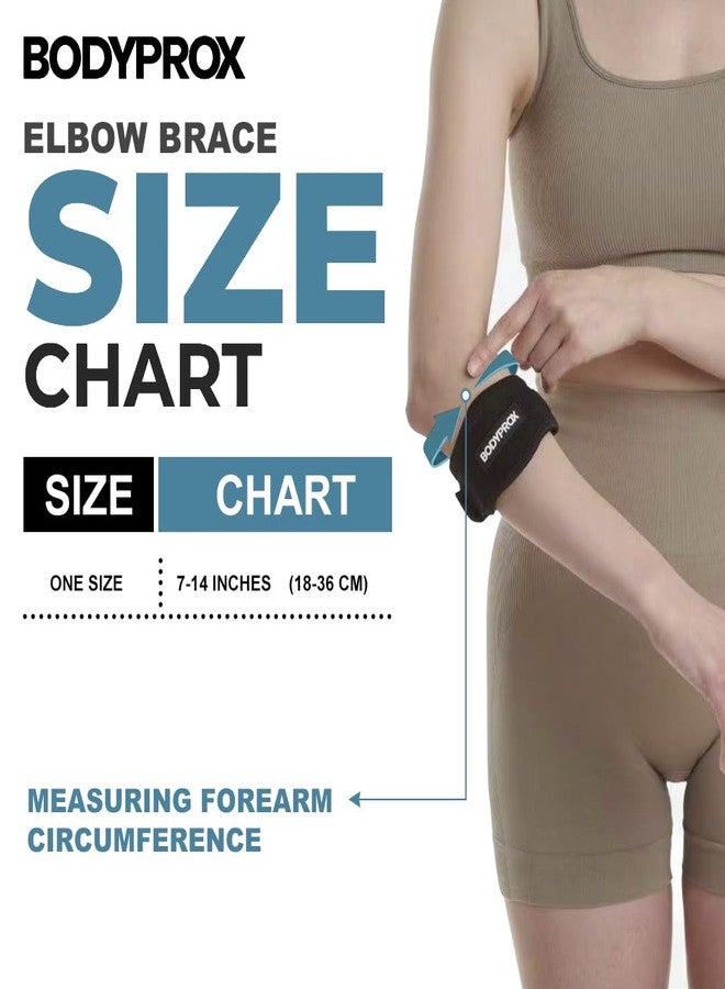 بودي بروكس دعامة كوع (عبوة من قطعتين) لتخفيف آلام الكوع لدى لاعبي التنس والجولف - Image 5