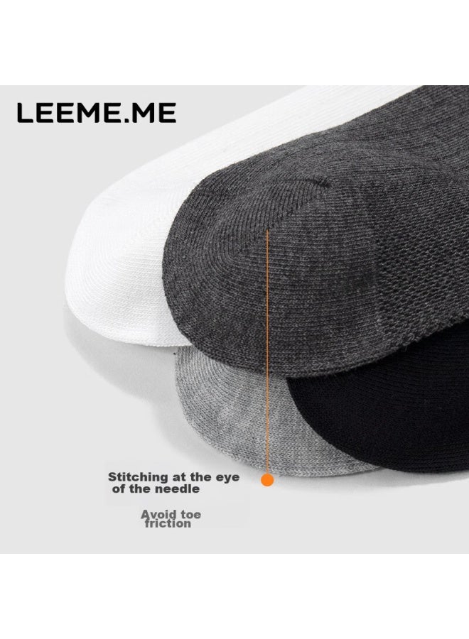 Leeme.me Li Mi جوارب رجالية، جوارب رجالية مضادة للروائح للربيع والصيف، جوارب قصيرة متباينة الألوان، جوارب قارب برباط عريض للرجال - Image 4