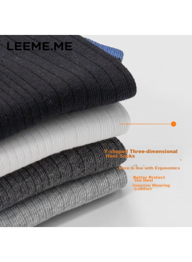 Leeme.me Li Mi جوارب رجالية، جوارب رجالية مضادة للروائح للربيع والصيف، جوارب قصيرة متباينة الألوان، جوارب قارب برباط عريض للرجال - Image 5