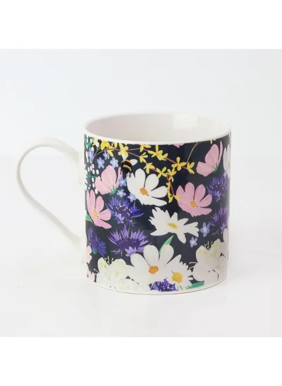 Belly Button Meadow Daisies Ceramic Mug – 12oz Floral Coffee Cup with Daisy Print, Perfect Tea Mug for Home & Office