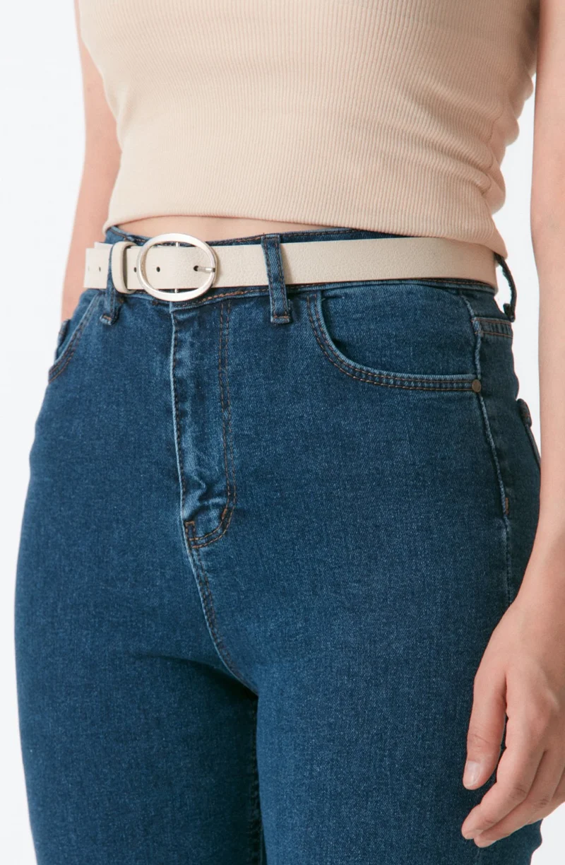 FullaModa Oval Buckle Belt