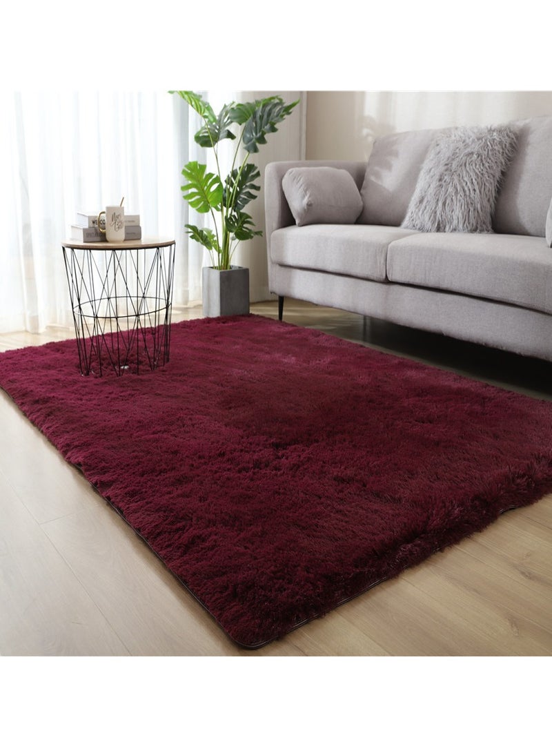 كي واي دي سجاد ناعمة وسجاد منفوخة وسجاد ملونة بتقنية التعادل لغرفة المعيشة وغرفة النوم وغرفة الحضانة وديكور المنزل سجاد غير قابل للانزلاق قابل للغسل في الغسالة سجادة ديكورية 160x100 سم - Image 1