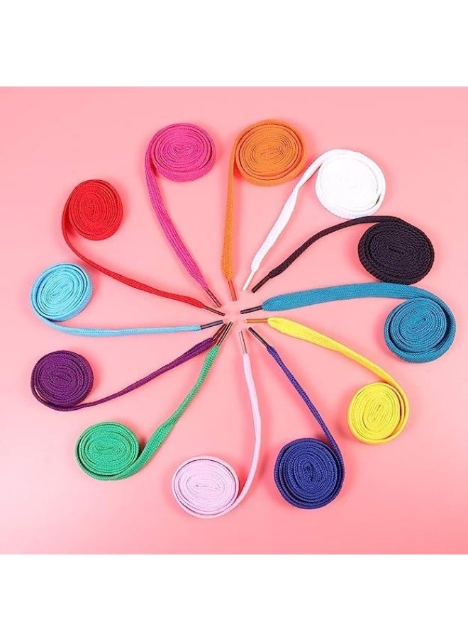 ECVV - ECVV 90CM Flat Coloured Athletic Shoe Laces for Sports Shoes Boots Sneakers Skates Fits All Adult and Kids - Image 1