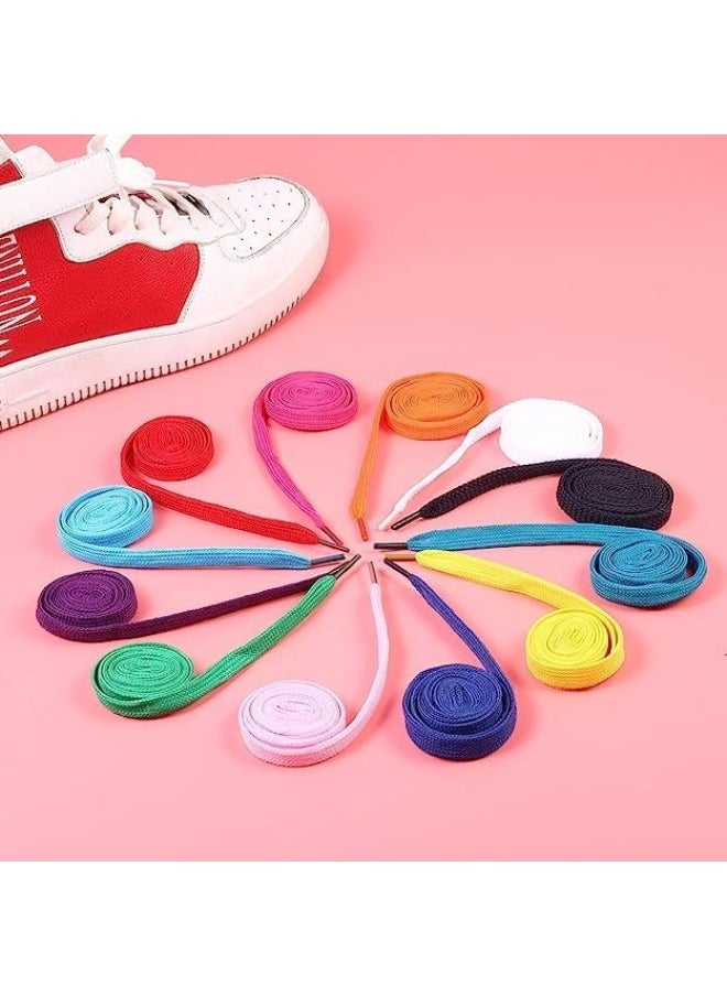 ECVV - ECVV 90CM Flat Coloured Athletic Shoe Laces for Sports Shoes Boots Sneakers Skates Fits All Adult and Kids - Image 1