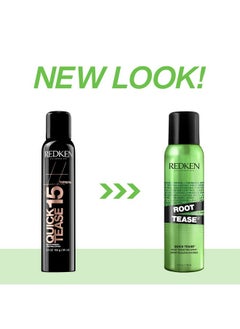 REDKEN Redken Quick Tease 15 Backcombing Finishing Spray, For All Hair Types, Enhances Texture & Volume, Maximum Control, 5.3 Oz (Packaging may vary)  - Image 2