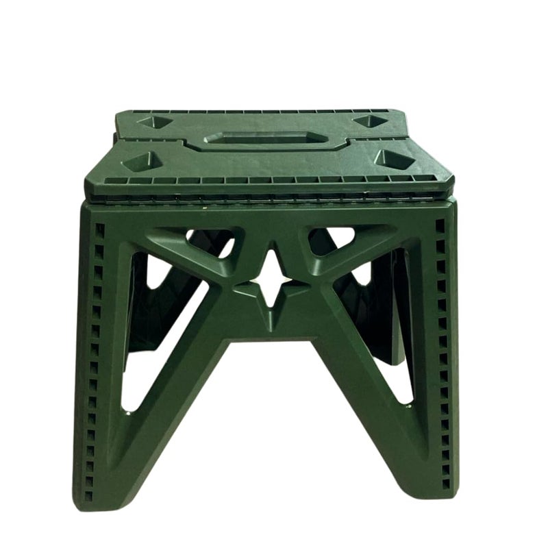 Big Size Plastic Folding Stool Lightweight Portable Durable Foldable Foot Stool For Bathroom Kitchen Garden Living Room Outdoor Indoor Use Compact Space Saving Chair, Travel Friendly- Random Color - Image 2