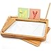 AtMini Sand Tray for Classroom Wooden Montessori Sand Tray with Lid for Kids Writing Letters and Numbers Preschool Classroom Must Haves Kindergarten Learning Tools White - Image 4