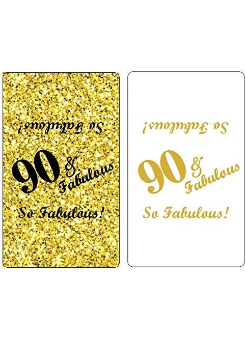 RokAPary 90  Fabulous Miniatures Candy Bar Wrapper Set of 60 Mini Candy Bar Stickers Labels Birthday Party Favor Dcor Candy Not Included Made in USA  - Image 2