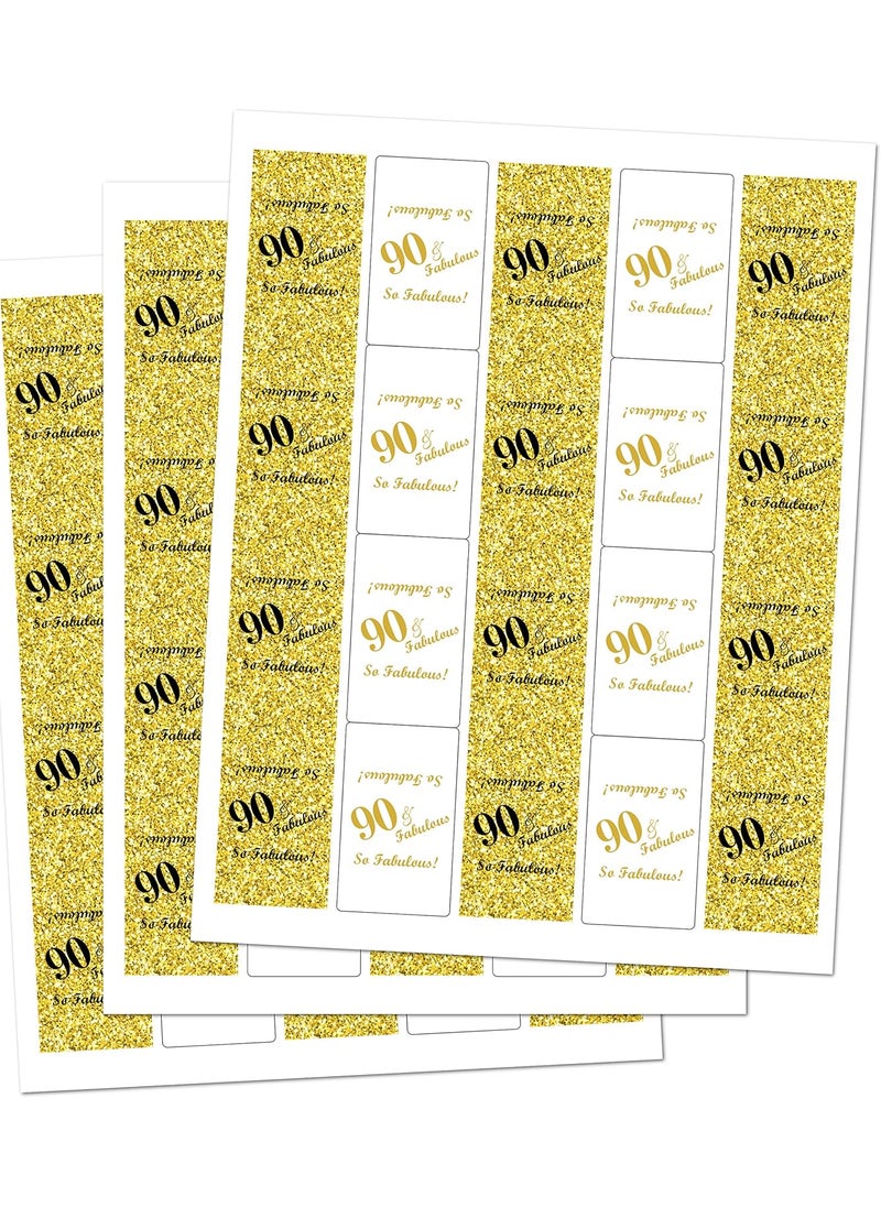 RokAPary 90  Fabulous Miniatures Candy Bar Wrapper Set of 60 Mini Candy Bar Stickers Labels Birthday Party Favor Dcor Candy Not Included Made in USA  - Image 3