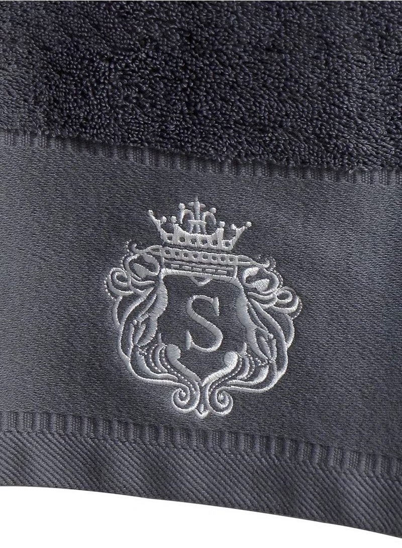 Beauenty 3PCS Cotton Bath Towel Set Fast Absorbent Skin-friendly and Soft Bath Towel*1PCS and 2PCS Towels Grey - Image 2