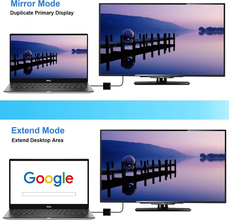 SKYCELL VGA to HDMI Converter Adopter Cable 1080P for Computer, Laptop, TV, Preojectors Black - Image 4