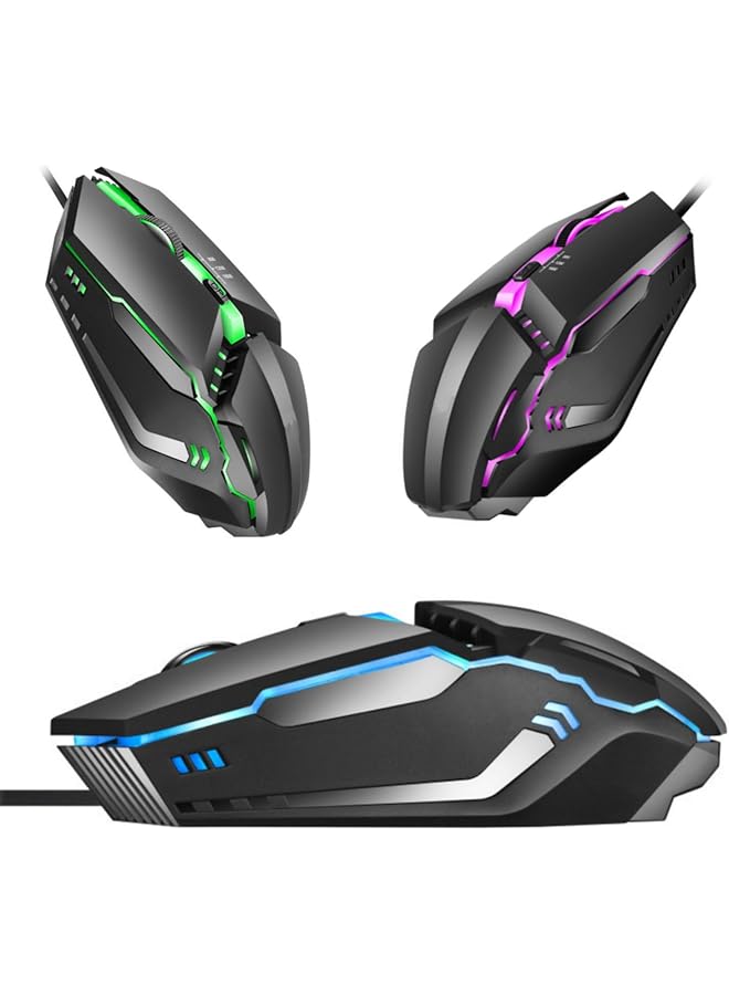 Wired Gaming Mouse With Rainbow Backlight Usb Computer Mouse For Windows Pc Desktop Laptop Rgb For Mac - Image 2