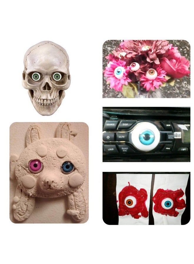 TIHOOD 100Pcs/Box 12Mm Doll Eyeballs Half Round Acrylic Eyes For Diy Doll Bear Crafts Halloween - Image 5