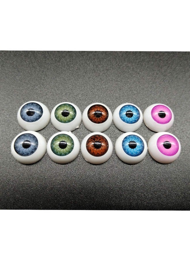 TIHOOD 100Pcs/Box 12Mm Doll Eyeballs Half Round Acrylic Eyes For Diy Doll Bear Crafts Halloween - Image 3