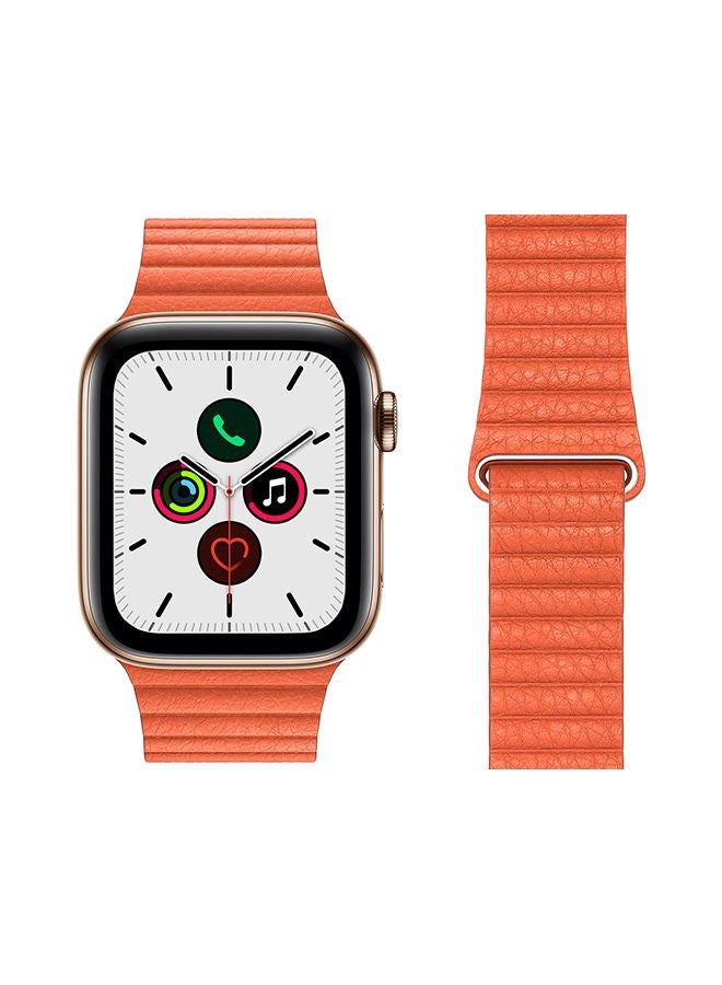 NIBEMINENT Stylish Band For Apple Watch Series 5/4/3/2/1 Orange - Image 1