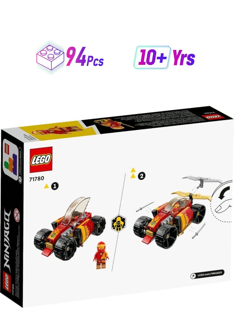 LEGO LEGO NINJAGO Kai's Ninja Race Car EVO 71780, 20in1 Racing Car Building Toy Set, Kids Can Build an Off Road Vehicle and Racing Car, Ninja Mini Figure with Toy Swords, Gift Idea for Boys, Girls Age 6+  - Image 1