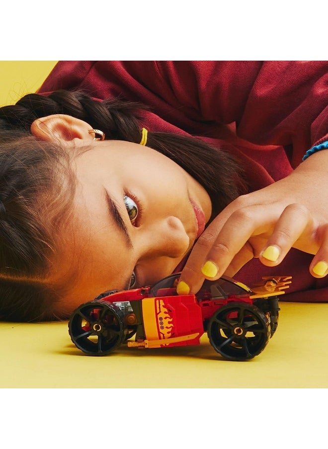 LEGO مجموعة بناء سيارة سباق كاي نينجا من ليجو نينجاجو إيفو 71780، 20 قطعة، يمكن للأطفال بناء مركبة للطرق الوعرة وسيارة سباق، مجسم نينجا صغير مع سيوف لعبة، فكرة هدية للأولاد والبنات من سن 6 سنوات فما فوق  - Image 3