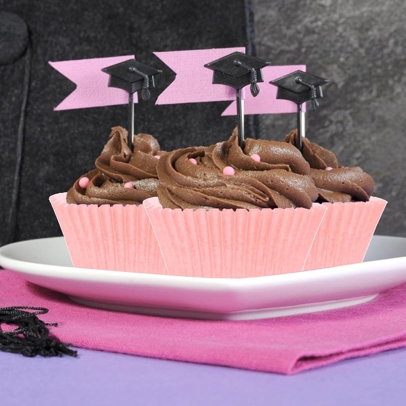 200pcs Pink Cupcake Liners Paper Muffin Wrappers Greaseproof Baking Cups Food Safe for Party Wedding Baking Supplies - Image 4