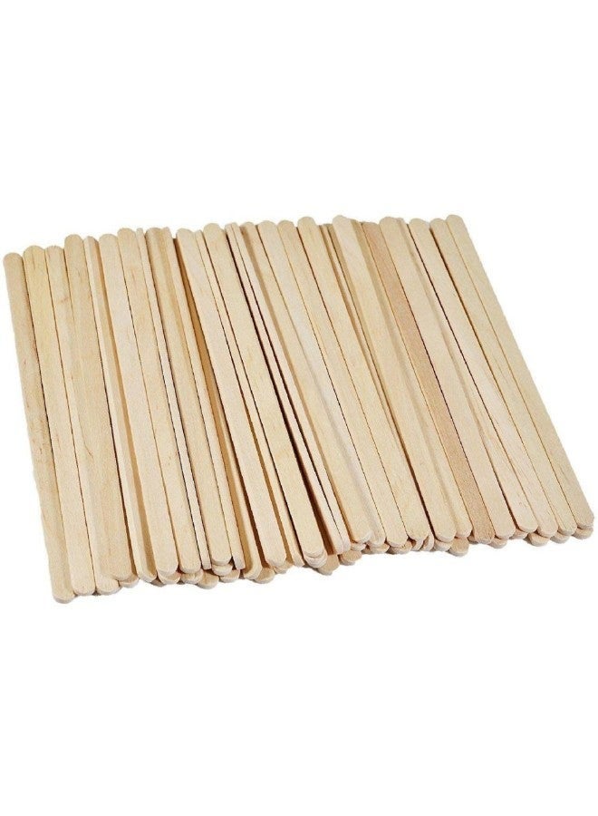 100 individually packaged disposable coffee and tea stirrer set in beige color - Image 1