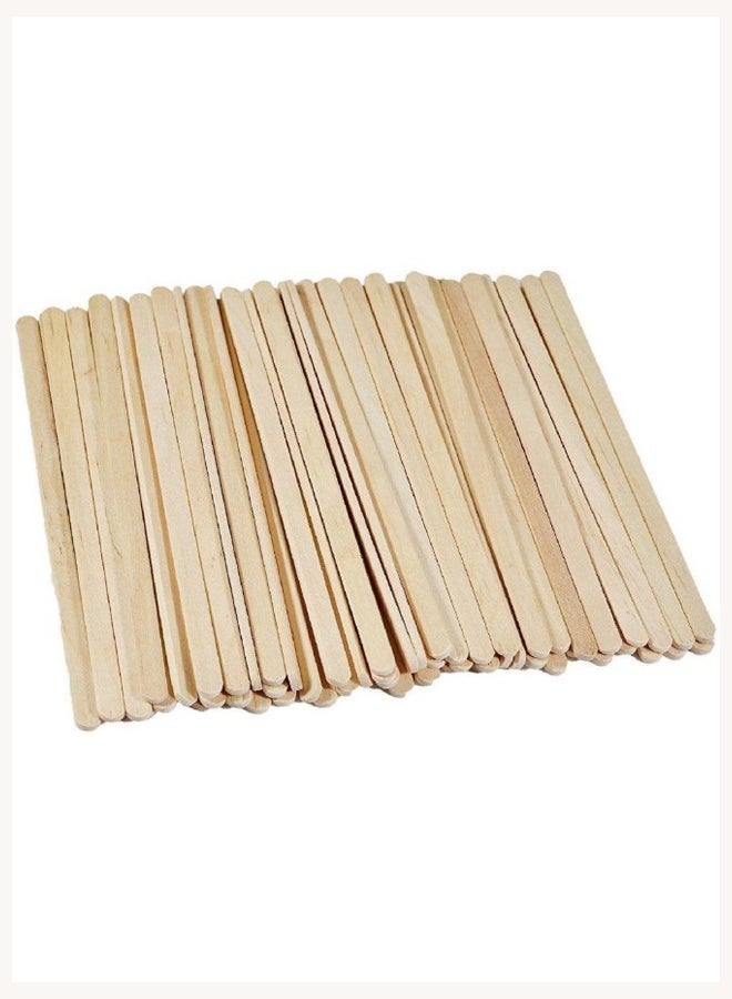 100 individually packaged disposable coffee and tea stirrer set in beige color - Image 2