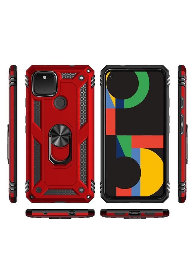 erorex Case For Google Pixel 5 XL Shockproof TPU + PC Protective Case with 360 Degree Rotating Holder - Image 2