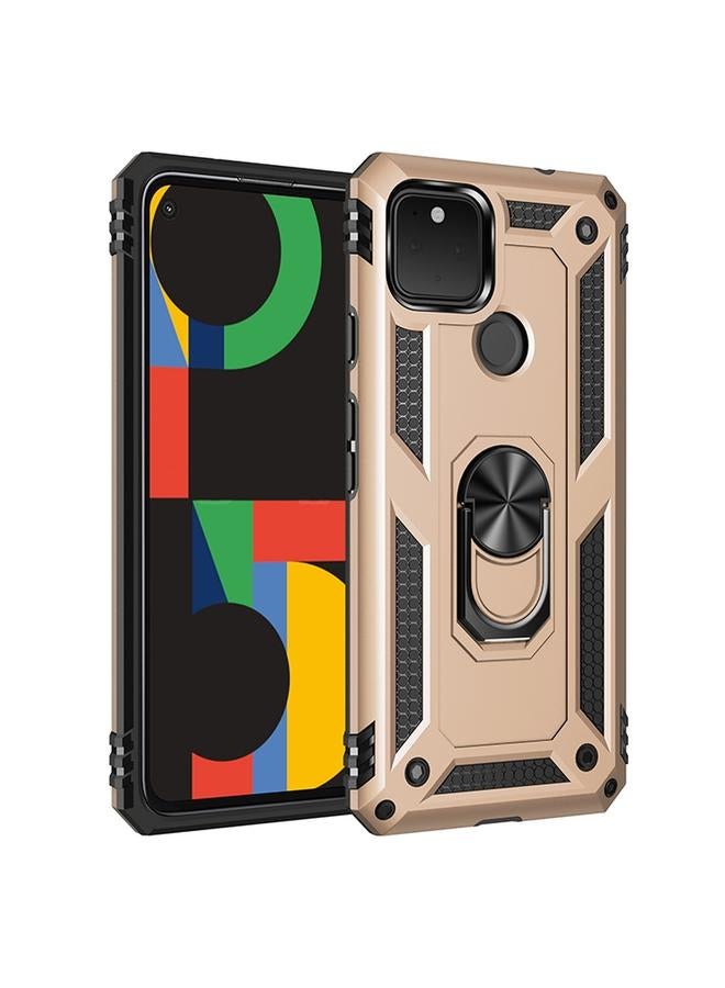 erorex Case For Google Pixel 5 XL Shockproof TPU + PC Protective Case with 360 Degree Rotating Holder - Image 1