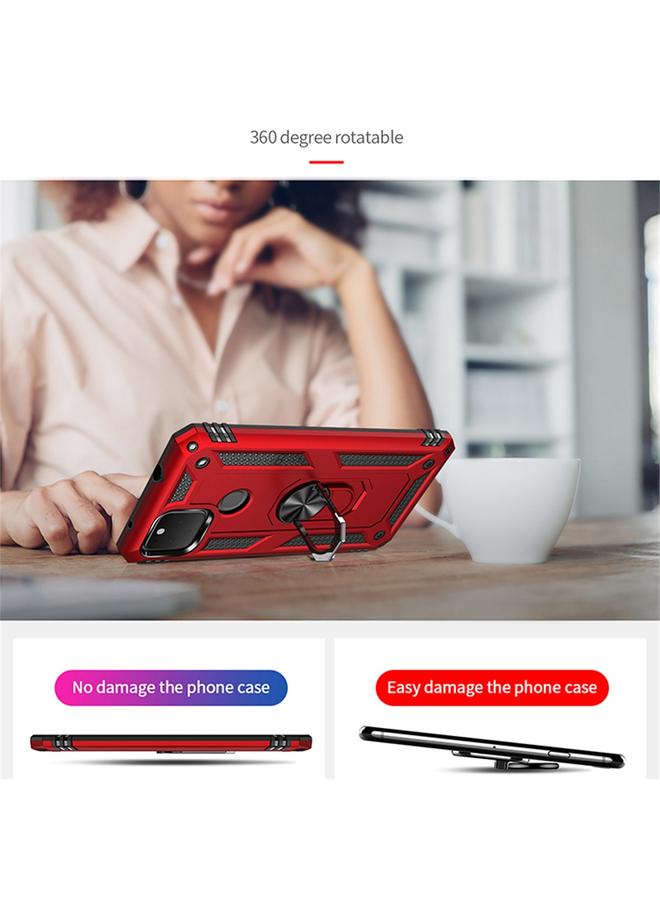 erorex Case For Google Pixel 5 XL Shockproof TPU + PC Protective Case with 360 Degree Rotating Holder - Image 5