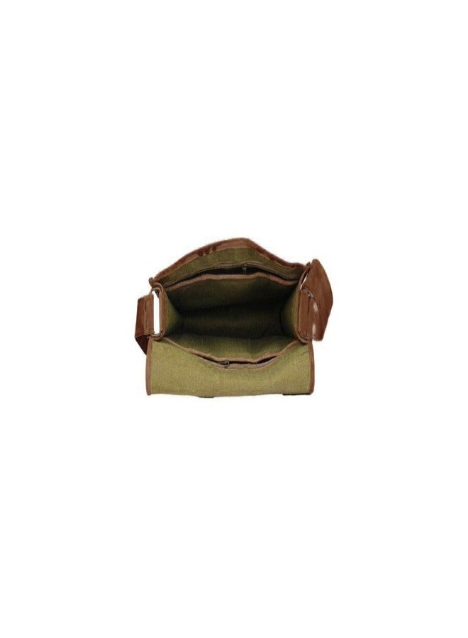 pranjals house genuine leather half flap 13 inch leather satchel messenger bag for boys & girls - Image 4