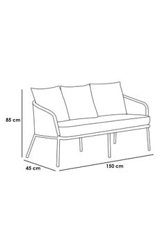 Sampa Rattan Sampa Premium 3-Piece Outdoor Lounge Set – Sofa & 2 Chairs in Sleek Grey  - Image 2