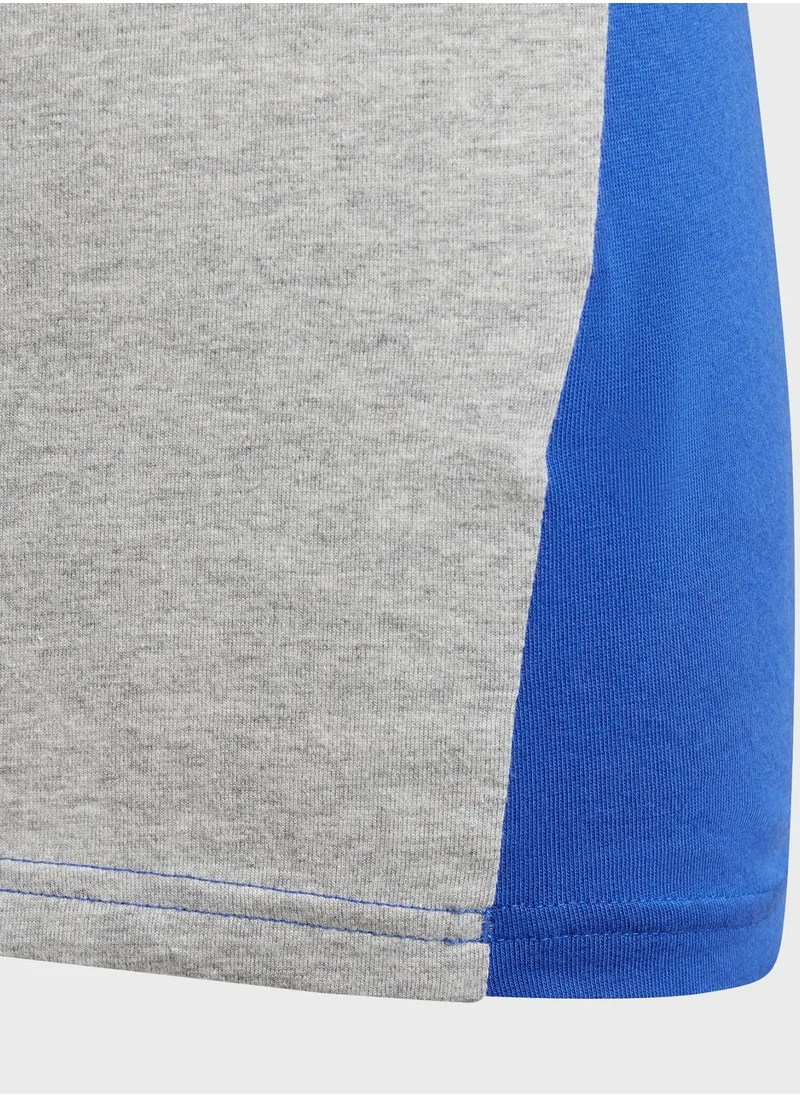 Adidas Junior 3 Stripes Tiberio T-Shirt
