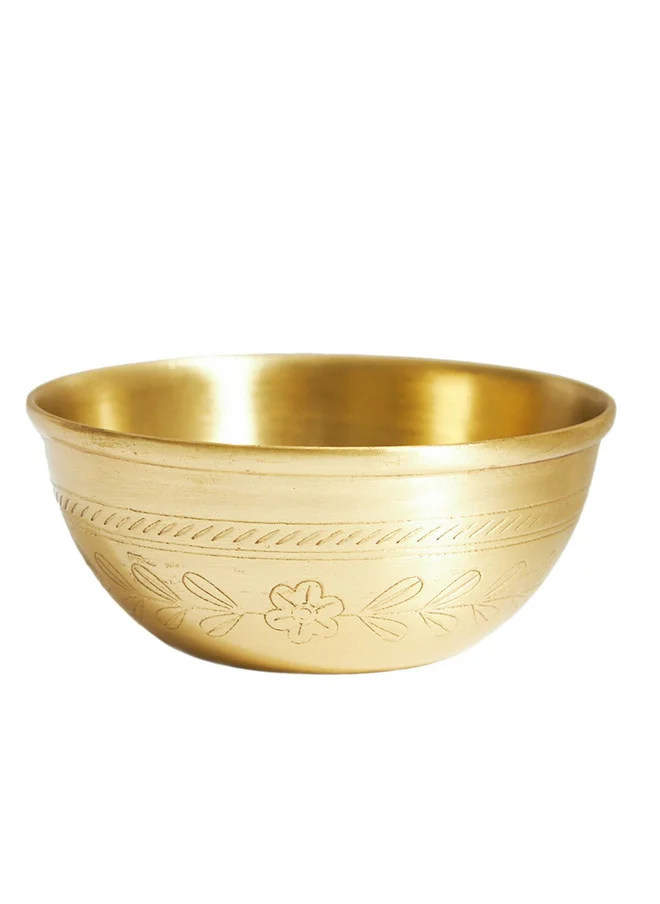 Chumbak Marigold Brass Bowl