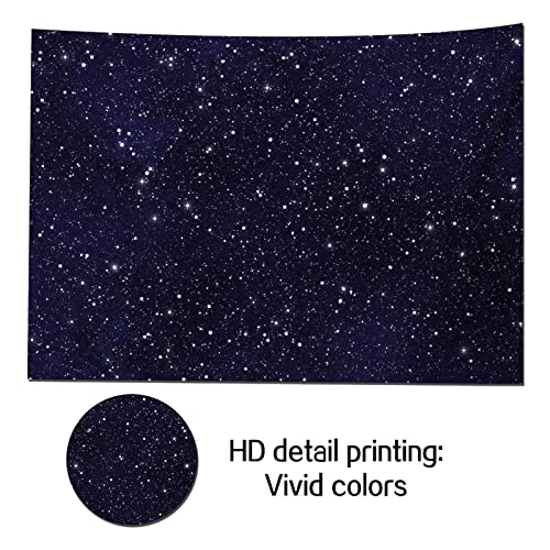 HQM 7x5FT Soft Fabric/Polyester Night Sky Star Universe Space Starry Photography Backdrops Kids Boy or Girl Birthday Party Decor Photo Background Cake Table Banner - Image 5