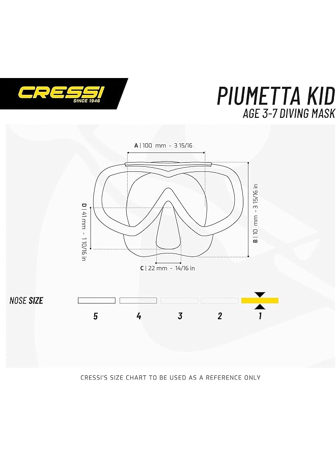Cressi Piumetta Kid Mask Tauchermasken für Jungen 3/7 Jahre - Image 5