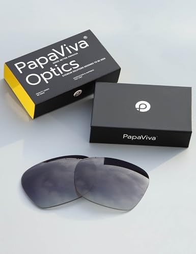 PapaViva Replacement Lenses for RayBan Meta Wayfarer RW4006 RW4012 50mm AI Glasses Gray Gradient Nonpolarized - Image 3