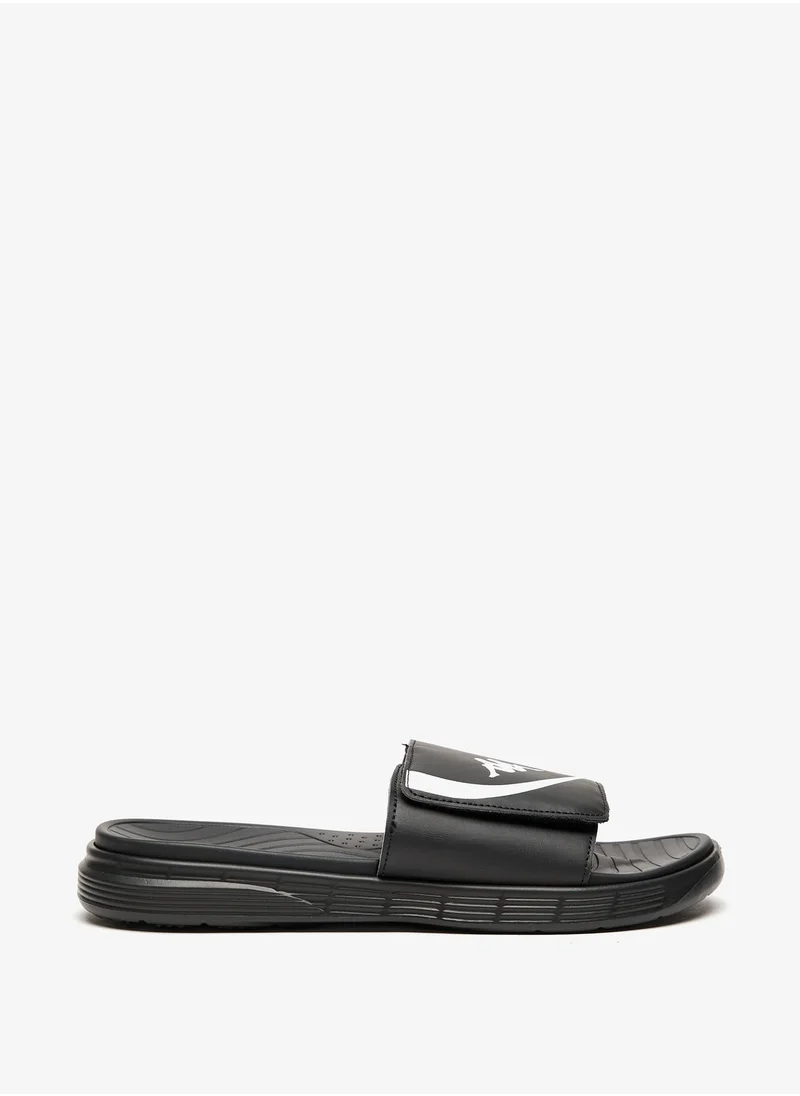 Kappa Men's Logo Print Slip-On Slide Sandals