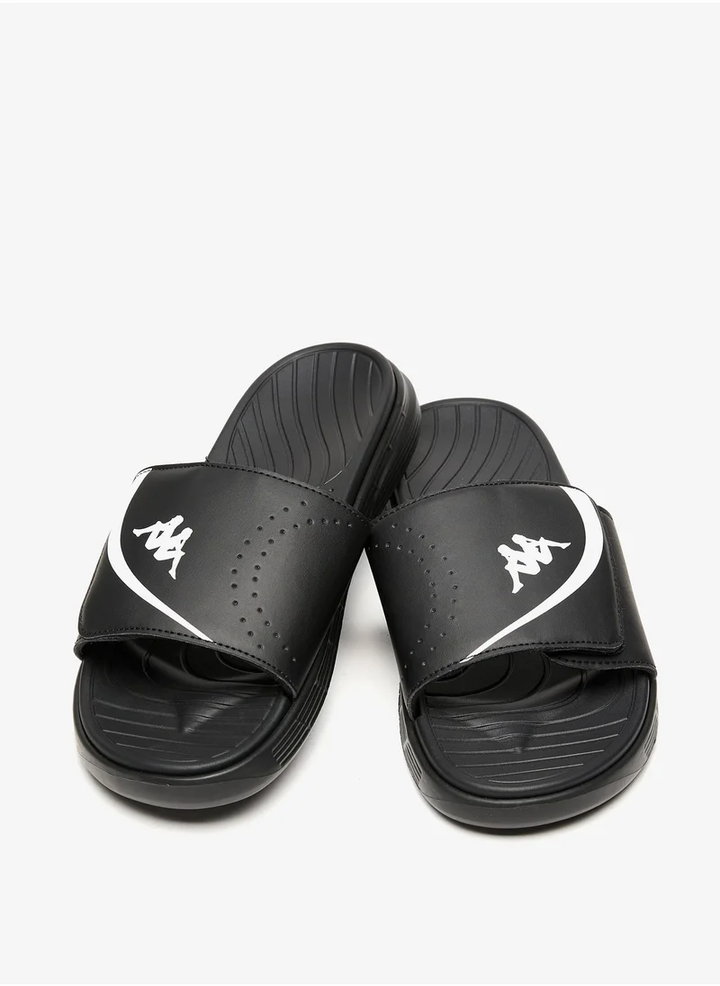 Kappa Men's Logo Print Slip-On Slide Sandals