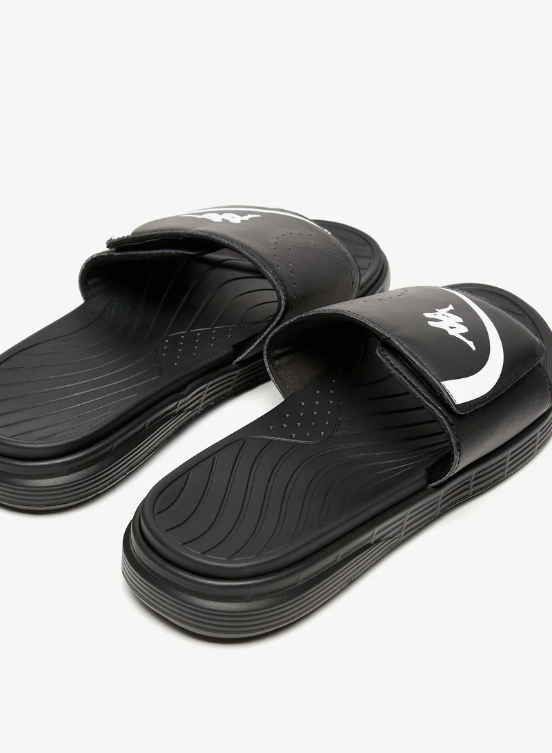 Kappa Men's Logo Print Slip-On Slide Sandals