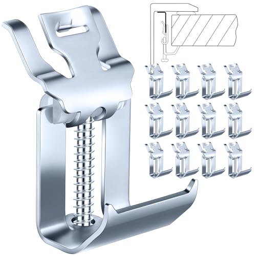 Dreyoo 12 Pack Stainless Steel Sink Clips, Undermount Sink Clips Compatible with Serene Valley Topmount Sink NSA103, Undermount Clips Easy to Install, Rust Resistant Support Hardware - Image 1