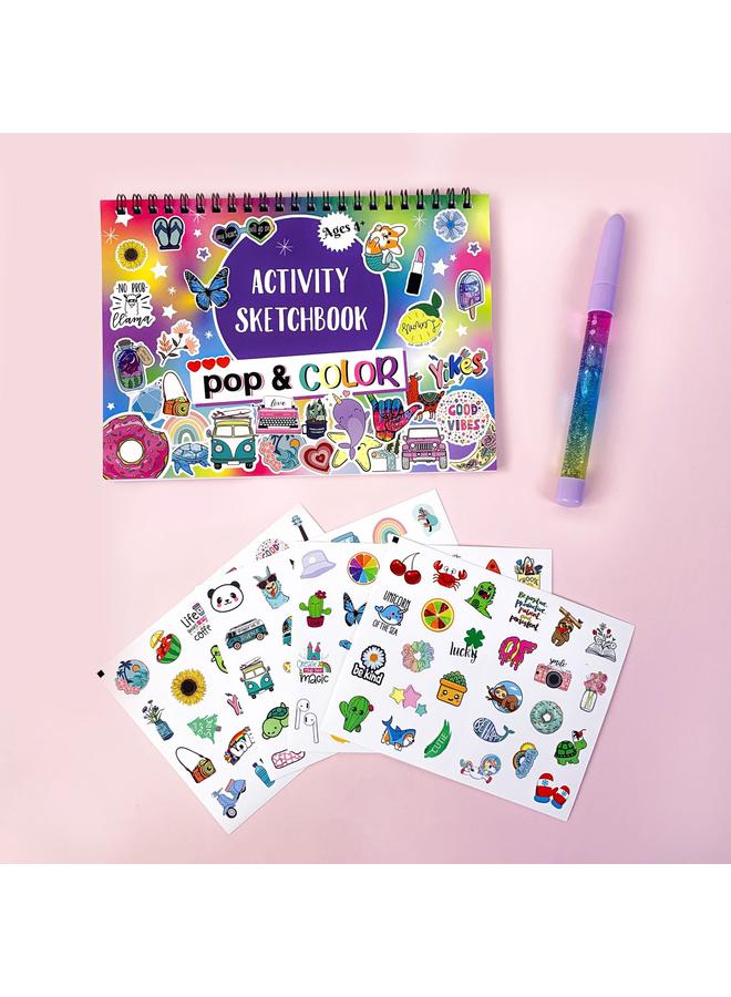 Bluejw Coloring Book Sticker Children Over 5 Years Old Cartoon Animal Painting Graffiti Hand Account Coloring Book Suit - Image 1