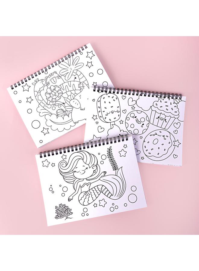 Bluejw Coloring Book Sticker Children Over 5 Years Old Cartoon Animal Painting Graffiti Hand Account Coloring Book Suit - Image 2