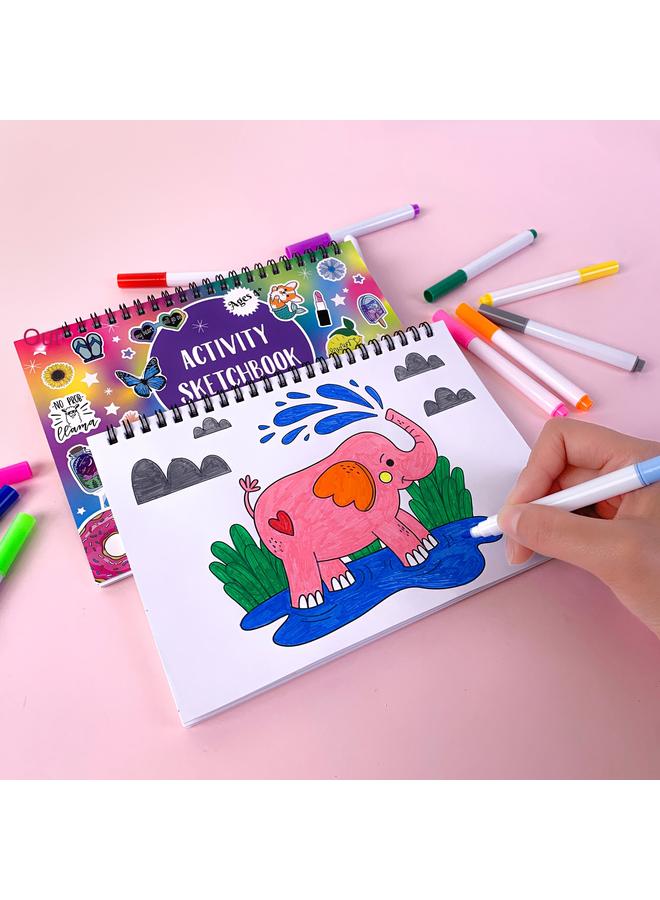 Bluejw Coloring Book Sticker Children Over 5 Years Old Cartoon Animal Painting Graffiti Hand Account Coloring Book Suit - Image 3