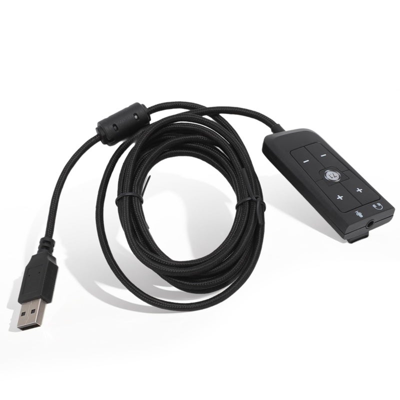 Goshyda USB to 35mm Jack Audio Sound Card Adapter for Kingston Cloud II Gaming Headset 71 Channel USB Sound Card for PS5 for Series X S - Image 2